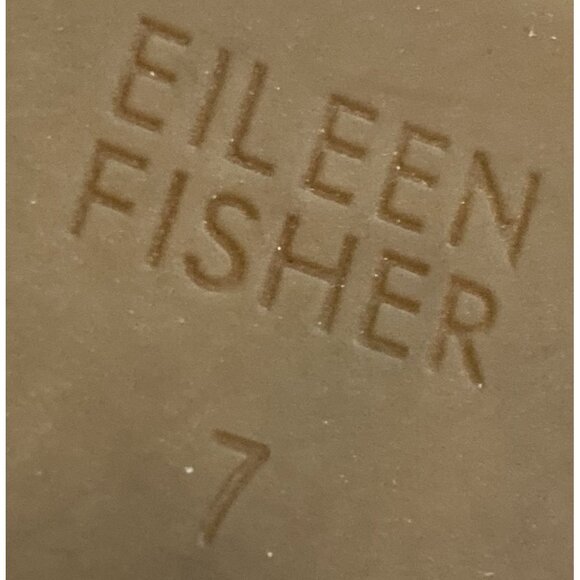 Eileen Fisher Women's Size 7 Tan Leather Espadrille Flats Back Zipper Closure - Picture 7 of 7